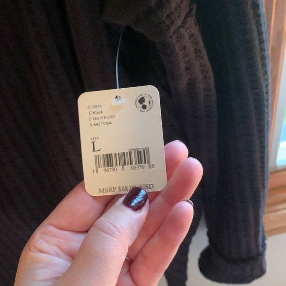 Free People Juicy Long Sleeve Ribbed Cowl Knit Sweater - Picture 5 of 6